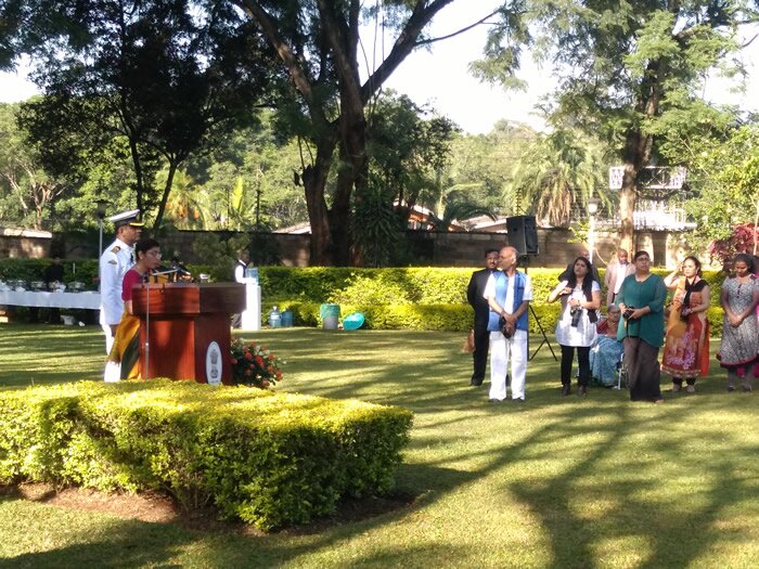High Commissioner H.E. Ms. Suchitra Durai reads Hon'ble President's message to the nation on the occasion of 67th Republic Day of India in Nairobi (January 26, 2016)