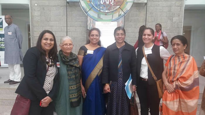 High Commissioner H.E. Ms. Suchitra Durai with Dr. Pam Rajput (2nd from right) and other participants at the inauguration of women's empowerment programme 'Mitreeki'.